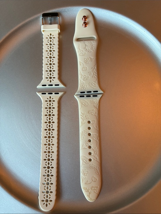 Unknown Other - Apple Watch White Silicone Band Set of 2 Size 38-41mm